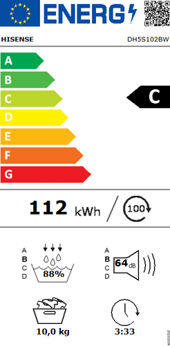 Hisense WF5S1043BW + DH5S102BW - 25