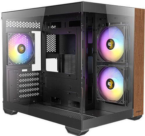 Antec Case CX Series CX600M Wood ARGB Zwart - 1