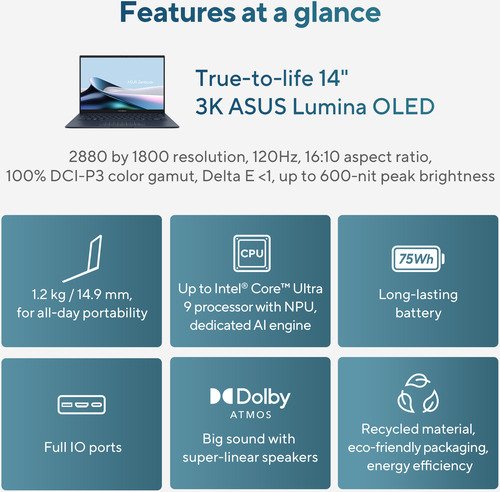 Asus ZenBook 14UX3405CA-QL367W-BE - 24