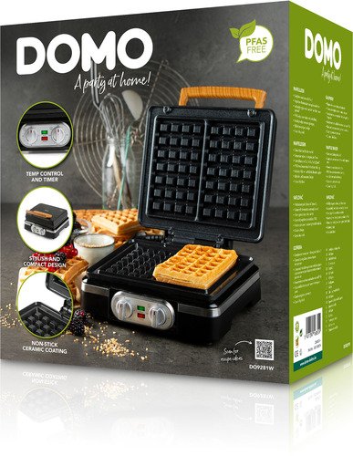 Domo Wafelijzer Inky Black DO9281W - 16