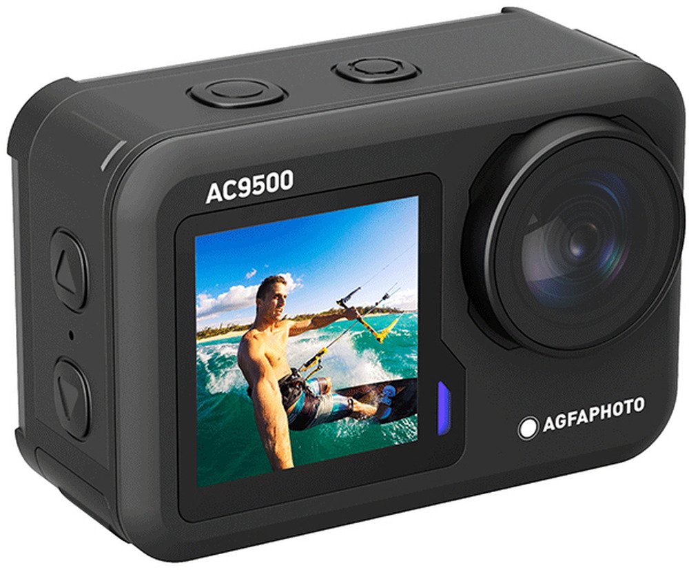 KODAK AC9500 Caméra Sportive Waterproof - Vidéos 4K Photos 16MP Double Écran Grand Angle 170° WiFi - Noir