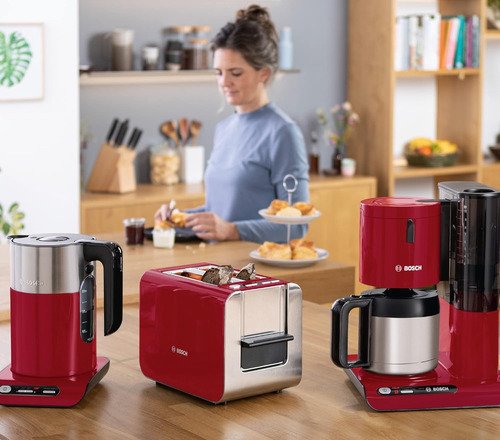 Bosch Styline Koffiezet + Broodrooster - Rood - 14