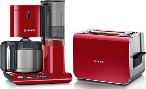 Bosch Styline Koffiezet + Broodrooster - Rood - 2