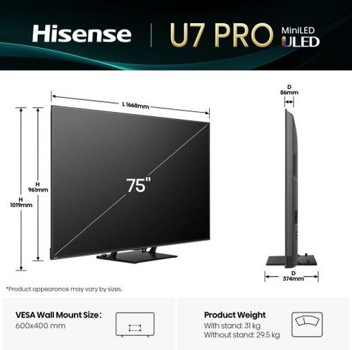 Hisense Mini-LED Pro 4K 75U7Q PRO (2025) - 2