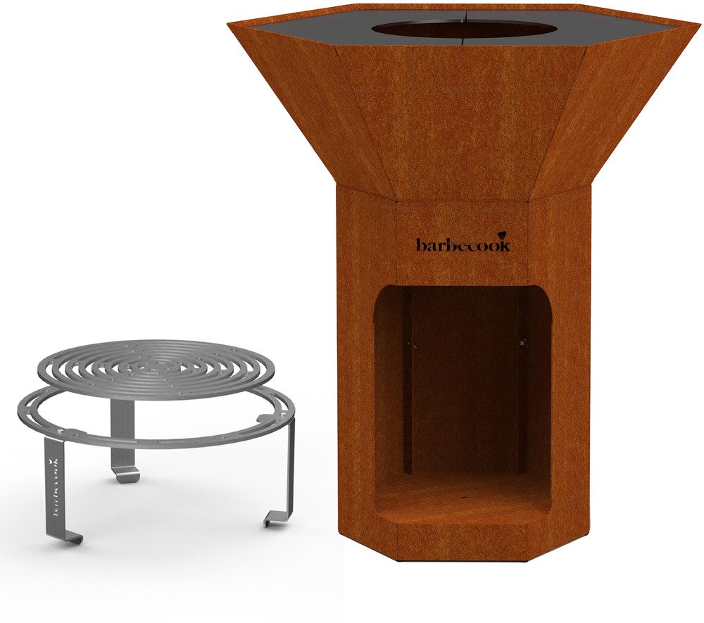 Barbecook Nestor Corten + Dynamic Centre | Houtskool Barbecues | 5404035709542