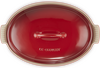 Le Creuset Ovenschaal ovaal met deksel kersenrood - 4