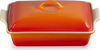 Le Creuset Rechthoekige Ovenschaal met deksel Oranjerood - 2