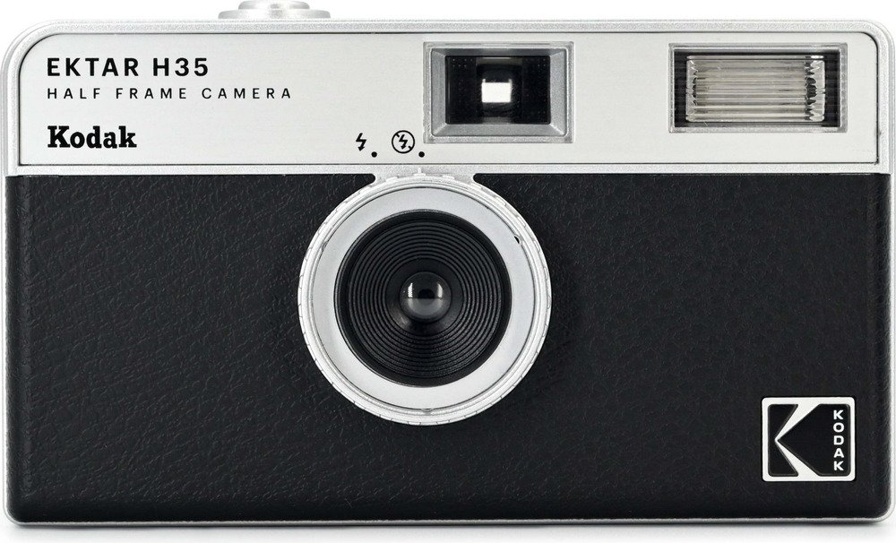 KODAK EKTAR H35 FILM CAMERA black - halfframe - halfkleinbeeld