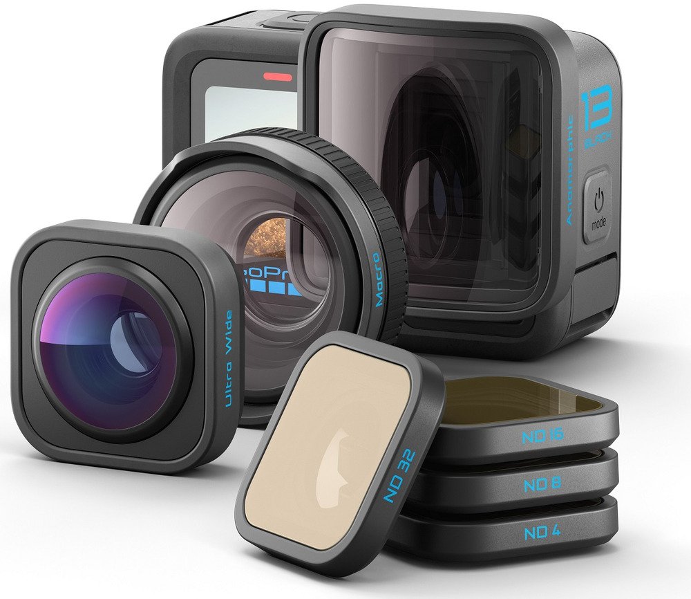 GoPro HERO13 + Lens Collection - Zwart | Action camera’s | Fotografie - Videocamera’s | 0810116383306