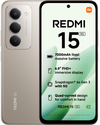 Xiaomi Redmi 15 5G 128GB Gris - 1