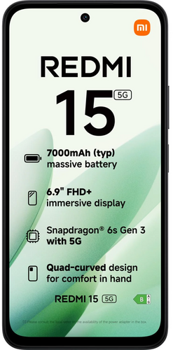 Xiaomi Redmi 15 5G 128GB Noir - 12