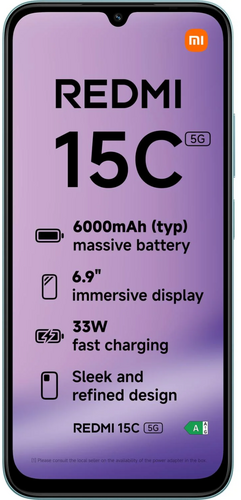 Xiaomi Redmi 15C 5G 128GB Vert - 3
