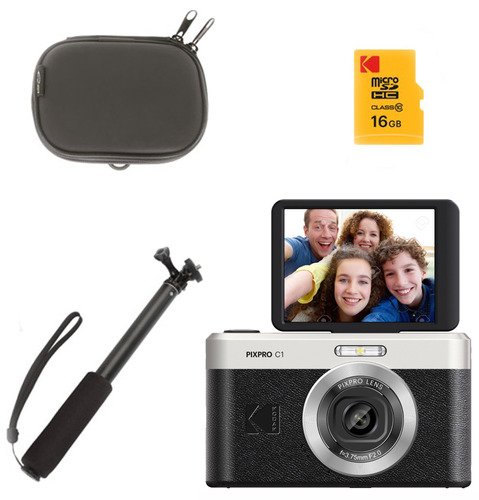 Kodak C1 Compact Camera Tiltable Screen Black Kit - 6