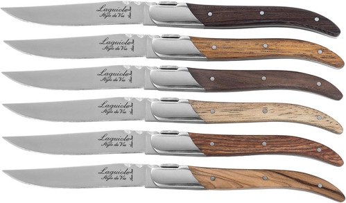 Laguiole Luxury Line Steakmes Set 6 Mixed Wood - 3