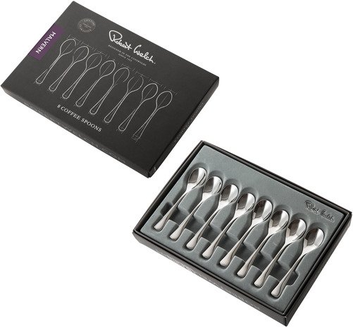 Robert Welch Malvern Set van 8 Koffielepels uit RVS 10.4cm - 2