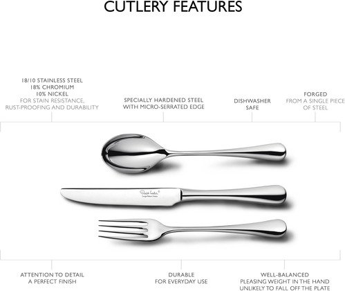 Robert Welch Radford Vismes uit RVS 21.9cm - 4