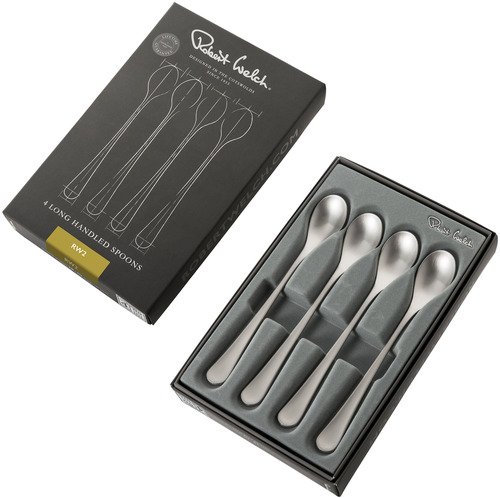 Robert Welch RW2 Set van 4 Lange Lepels uit RVS Mat 20.1cm - 2