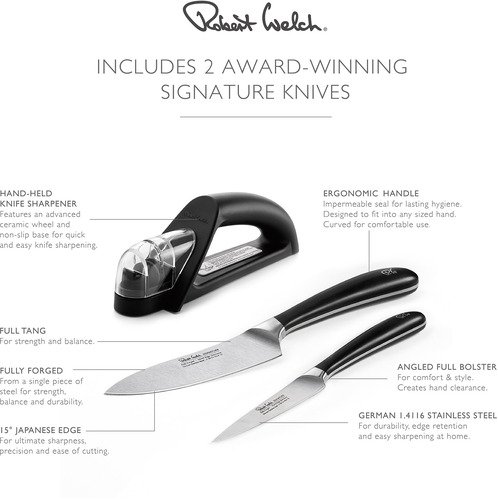 Robert Welch Signature 3-delige Set van Groentemes,Chefmes.. - 4