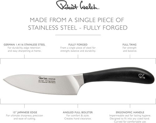 Robert Welch Signature Chefmes uit RVS 14cm - 4