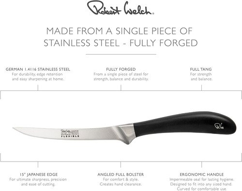 Robert Welch Signature Flexibel Fileermes uit RVS 16cm - 4