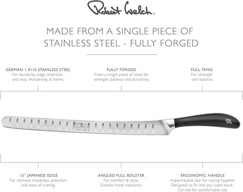 Robert Welch Signature Flexibel Ham- en Zalmmes uit RVS 30cm - 4