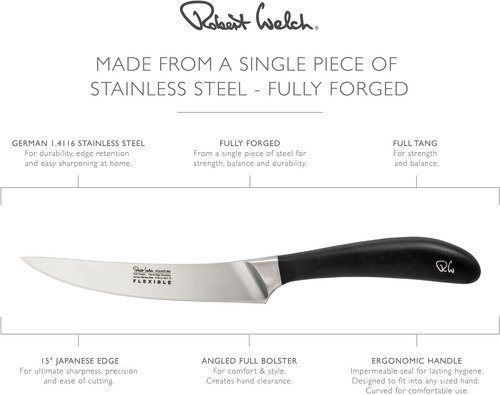 Robert Welch Signature Flexibel Keukenmes uit RVS 16cm - 4