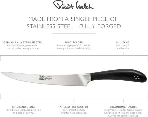 Robert Welch Signature Vleesmes uit RVS 20cm - 4
