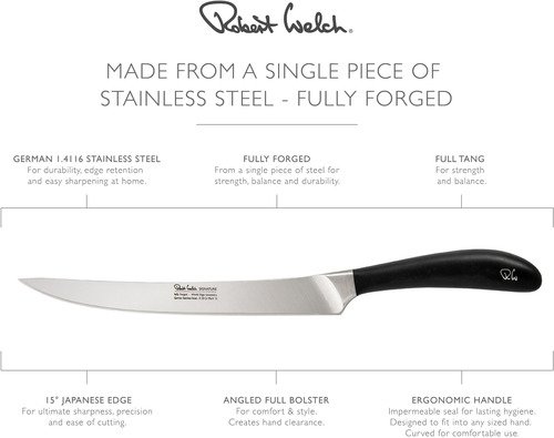 Robert Welch Signature Vleesmes uit RVS 23cm - 4