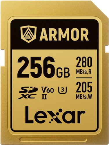 Lexar SDXC Pro Gold Series ARMOR UHS-II 256GB V60 IP68 SS - 1