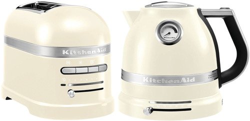 KitchenAid Artisan Broodrooster + Waterkoker - Amandelwit - 1
