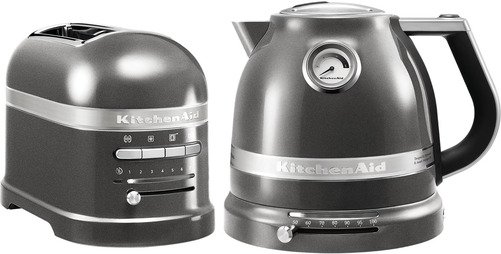 KitchenAid Artisan Broodrooster + Waterkoker - Tingrijs - 1 KitchenAid Artisan Broodrooster + Waterkoker - Tingrijs - 1