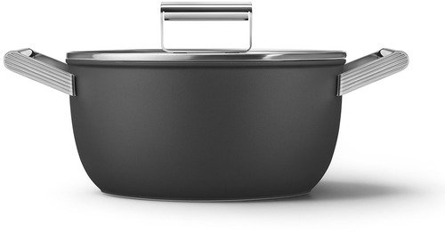 Smeg Kookpot 24 cm Zwart CSF2412BLM - 1