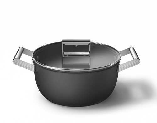 Smeg Kookpot 24 cm Zwart CSF2412BLM - 6