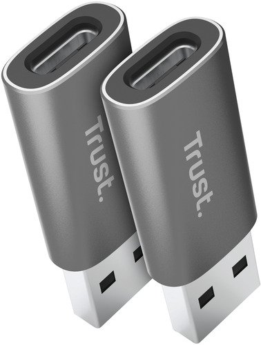 Trust Calyx USB-A To USB-C Adapter 2-Pack - 2