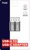 Trust Calyx USB-A To USB-C Adapter 2-Pack - 6