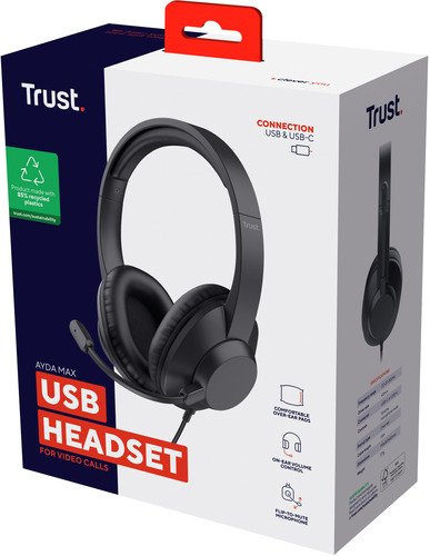 Trust Ayda Max USB Headset Zwart - 7