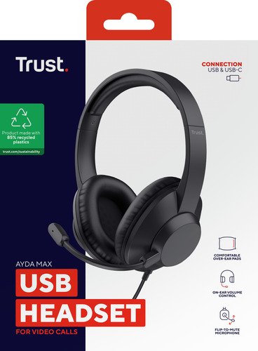 Trust Ayda Max USB Headset Zwart - 8