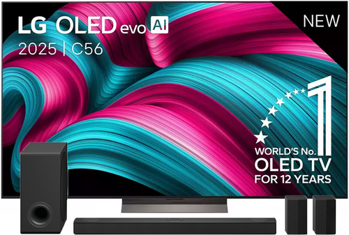 LG OLED evo C5 77C56LB (2025) + Barre de son - 1