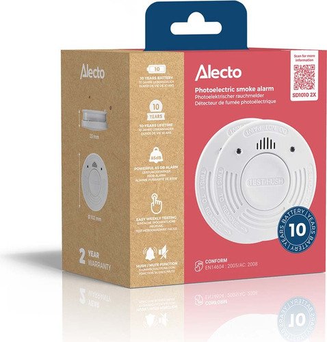 Alecto Rookmelder 10 Jaar SD1010 (2-pack) - 10
