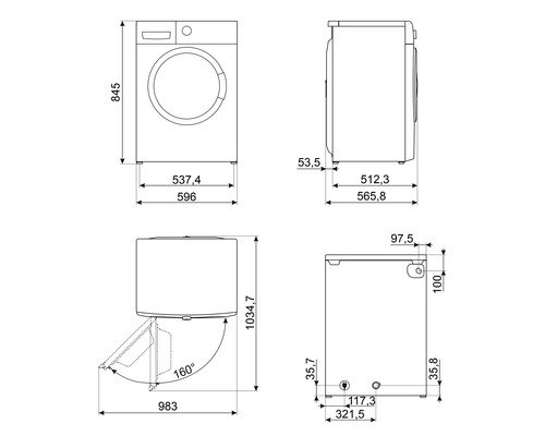 Smeg Lavante-séchante WDN854SLDIN - 4