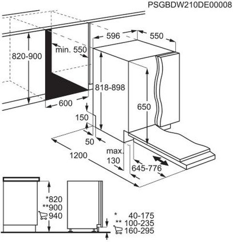 Zanussi Vaatwasser Inbouw ZDLN5521 - 7