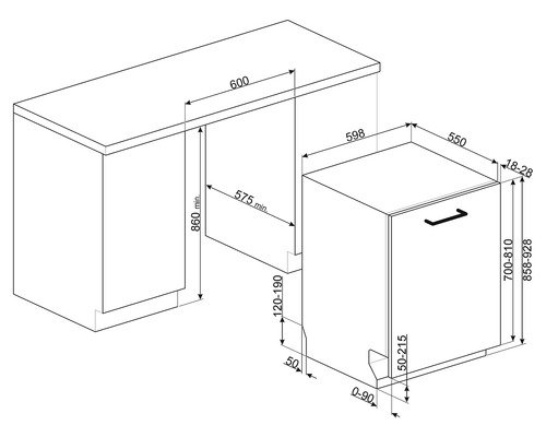 Smeg Vaatwasser Inbouw STL324BQLH - 25