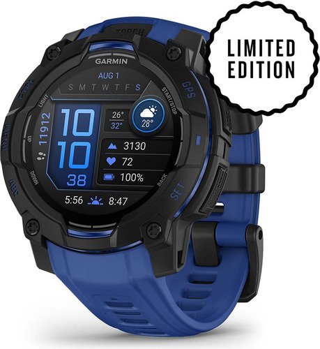 Garmin Instinct 3 45mm Black Bolt Blue - 1