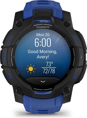 Garmin Instinct 3 45mm Black Bolt Blue - 12