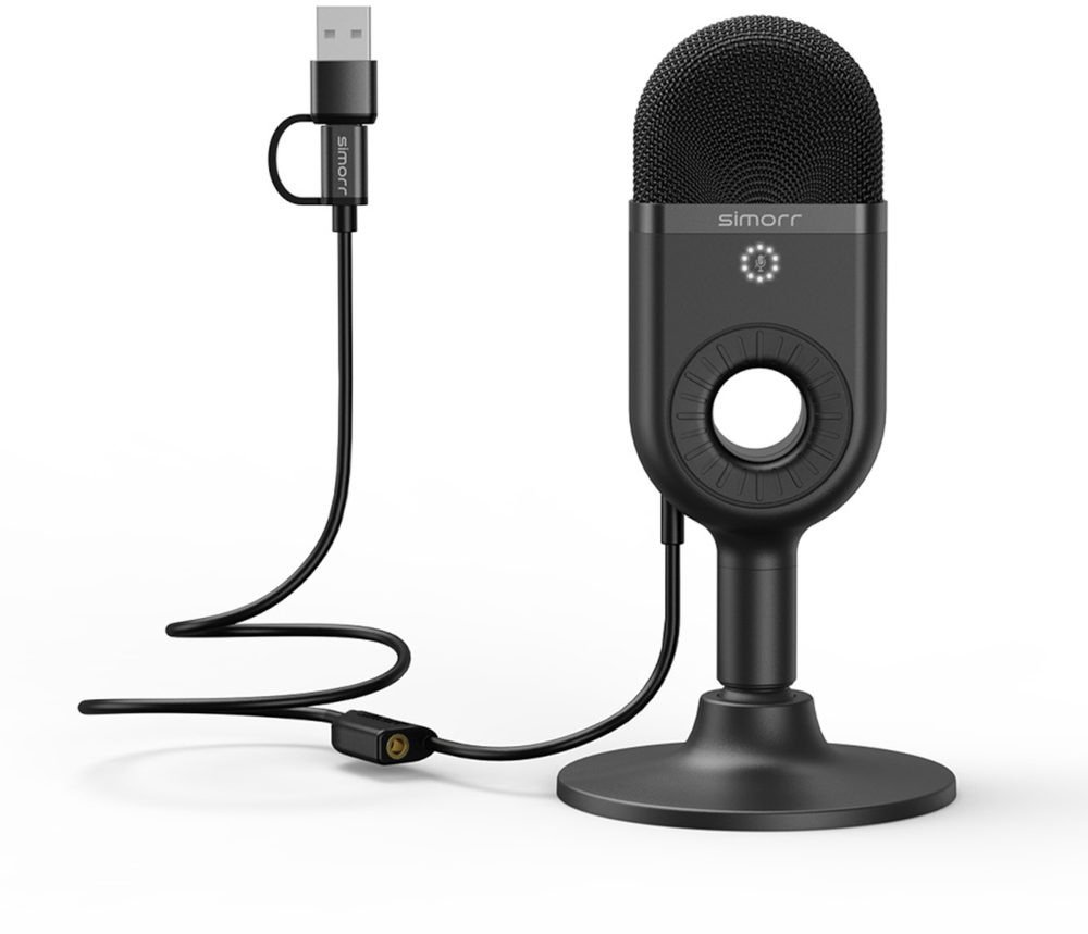 SmallRig 3491 Simorr Wave U1 USB Condenser Microphone(Black) | Microfoons | Fotografie - Studio | 6941590006703