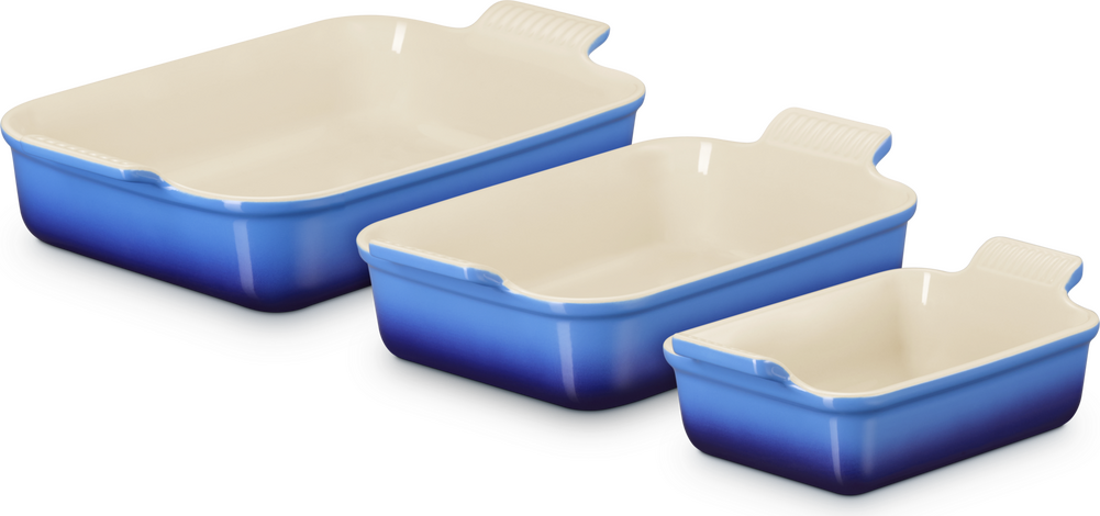 Le Creuset Heritage Ovenschalen Rechthoekig Azure | | 79342002200082