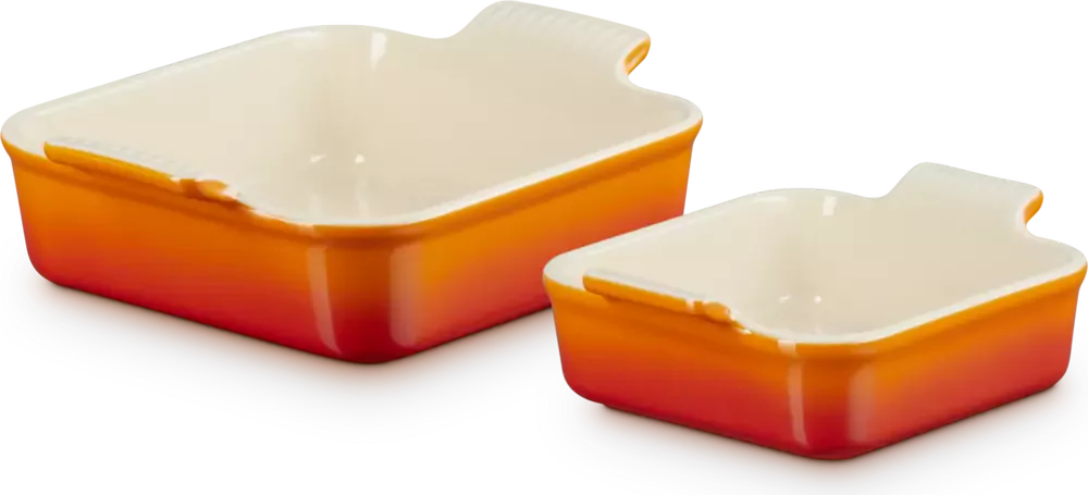 Le Creuset Heritage Ovenschalen Vierkant Oranje | | 79094000900080
