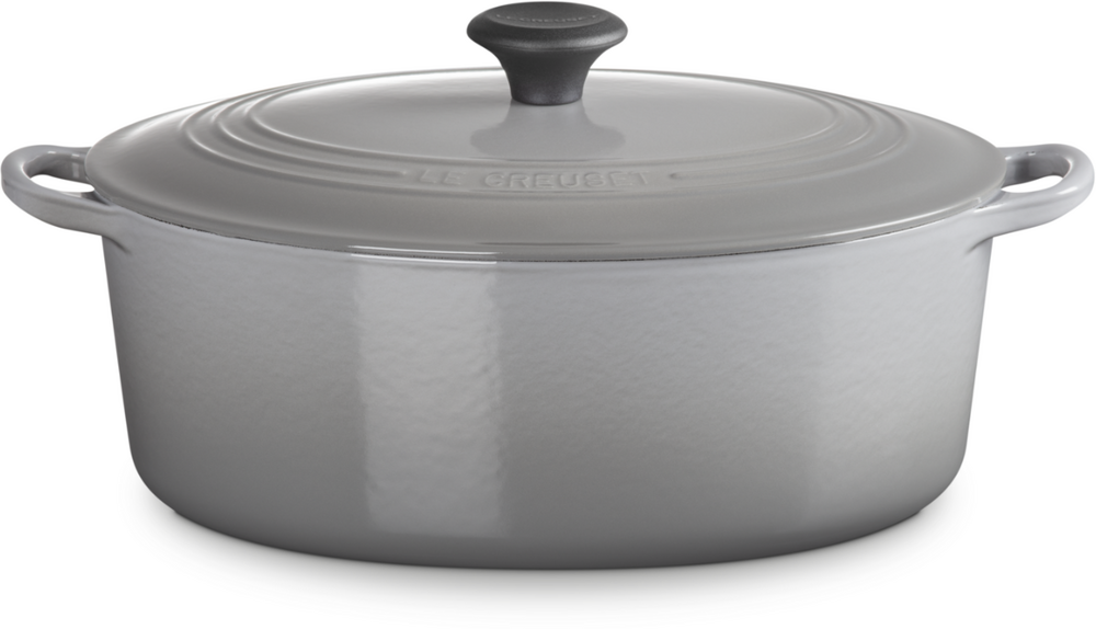 Le Creuset Tradition Stoof-/Braadpan Ovaal 31cm Lichtgrijs