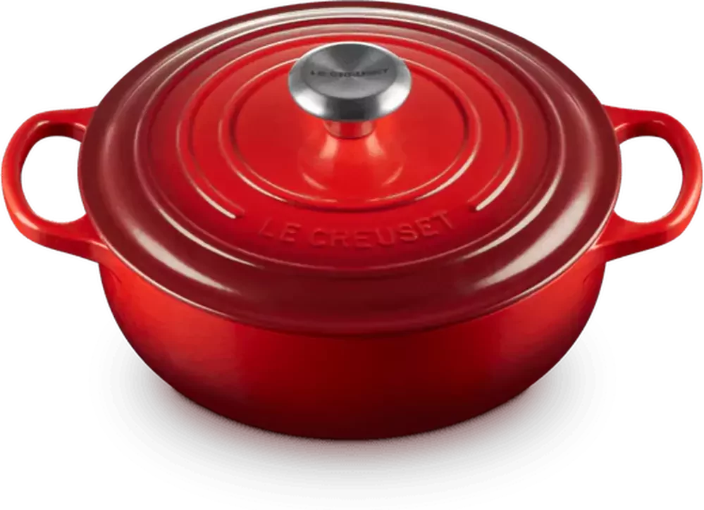 Art & Craft Le Creuset Sauteuse Signature Kersenrood |  | 0024147284628 aanbieding