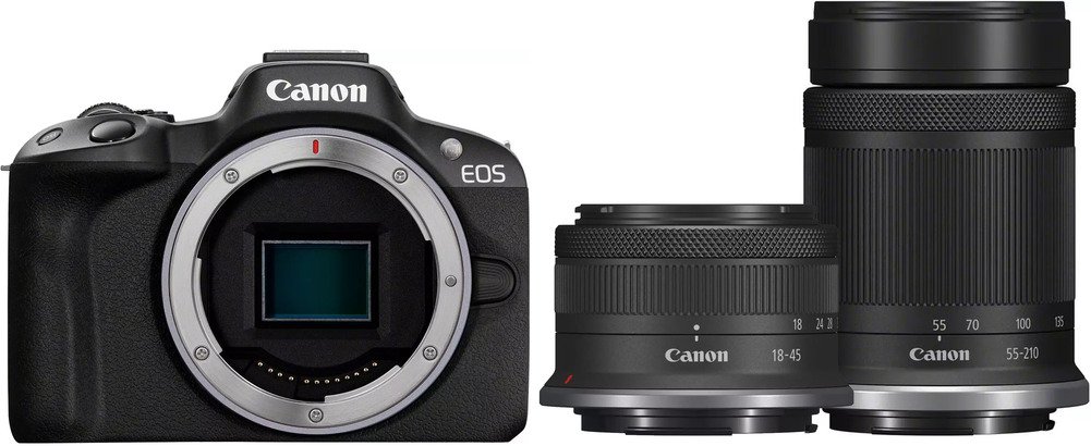 Art & Craft Canon EOS R50 + RF-S 18-45 IS STM + RF-S 55-210mm F5-7 |  | 4549292205060 aanbieding